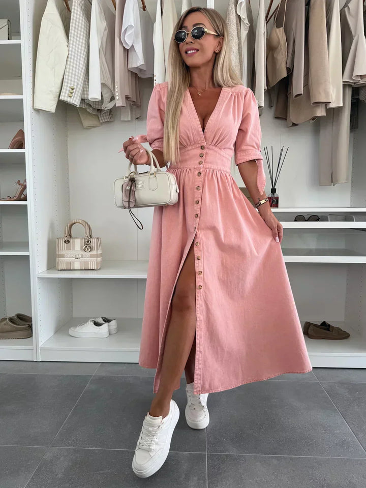 Vera™ - Radiant Denim Dress