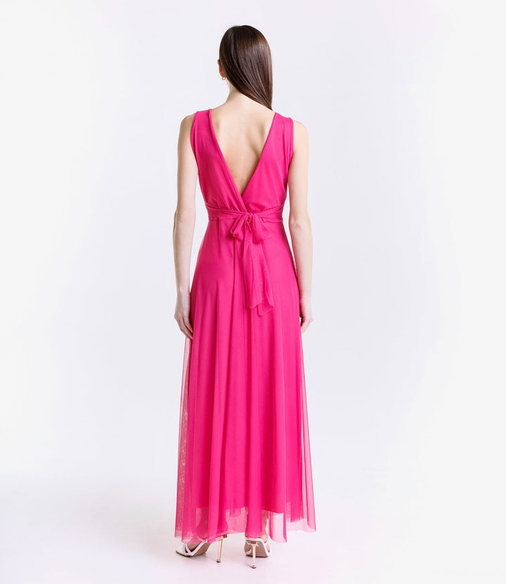 Tulle Bridesmaid Dress with V-Neck Flavia