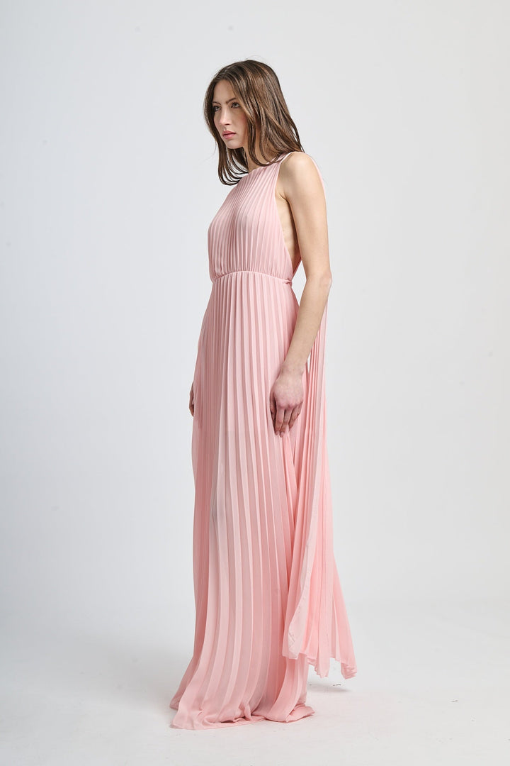 Elegant Long Pleated Dress Alice