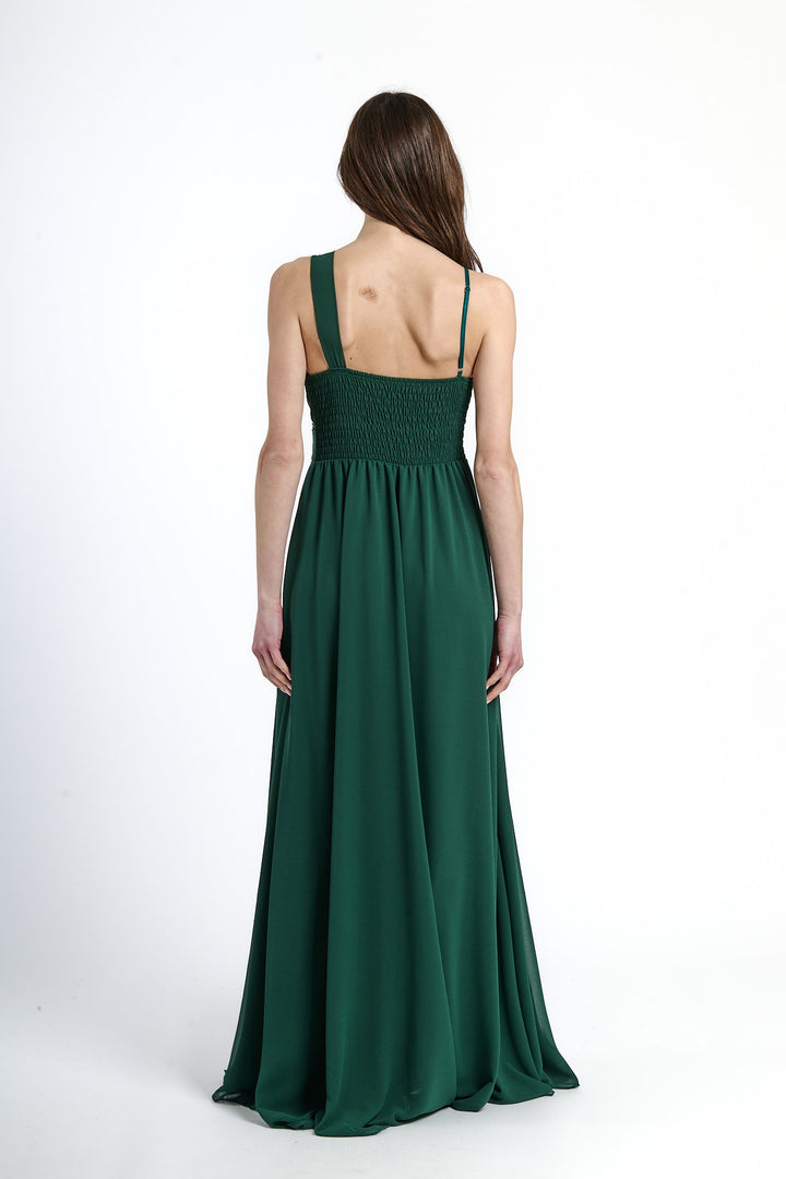 Asymmetrical Tulle Long Dress Luna