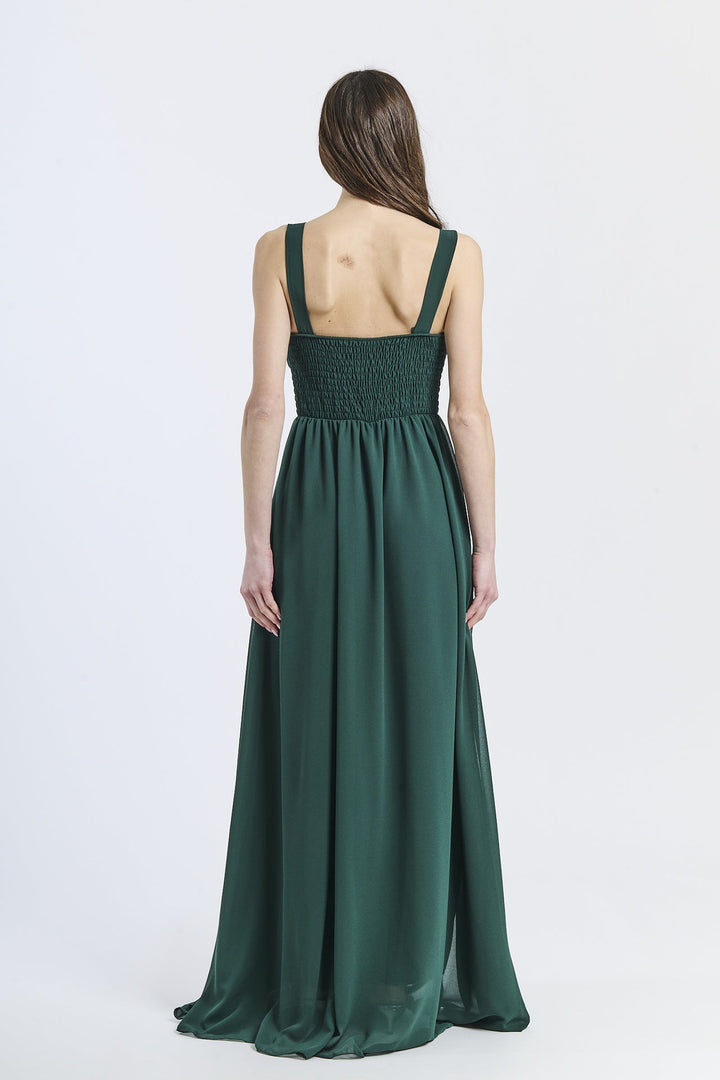 Wide Long Chiffon Bridesmaid Dress Zoe