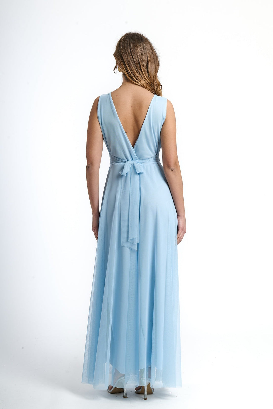 Tulle Bridesmaid Dress with V-Neck Flavia