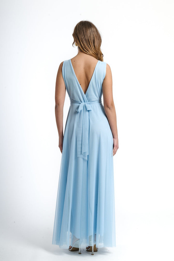 Tulle Bridesmaid Dress with V-Neck Flavia