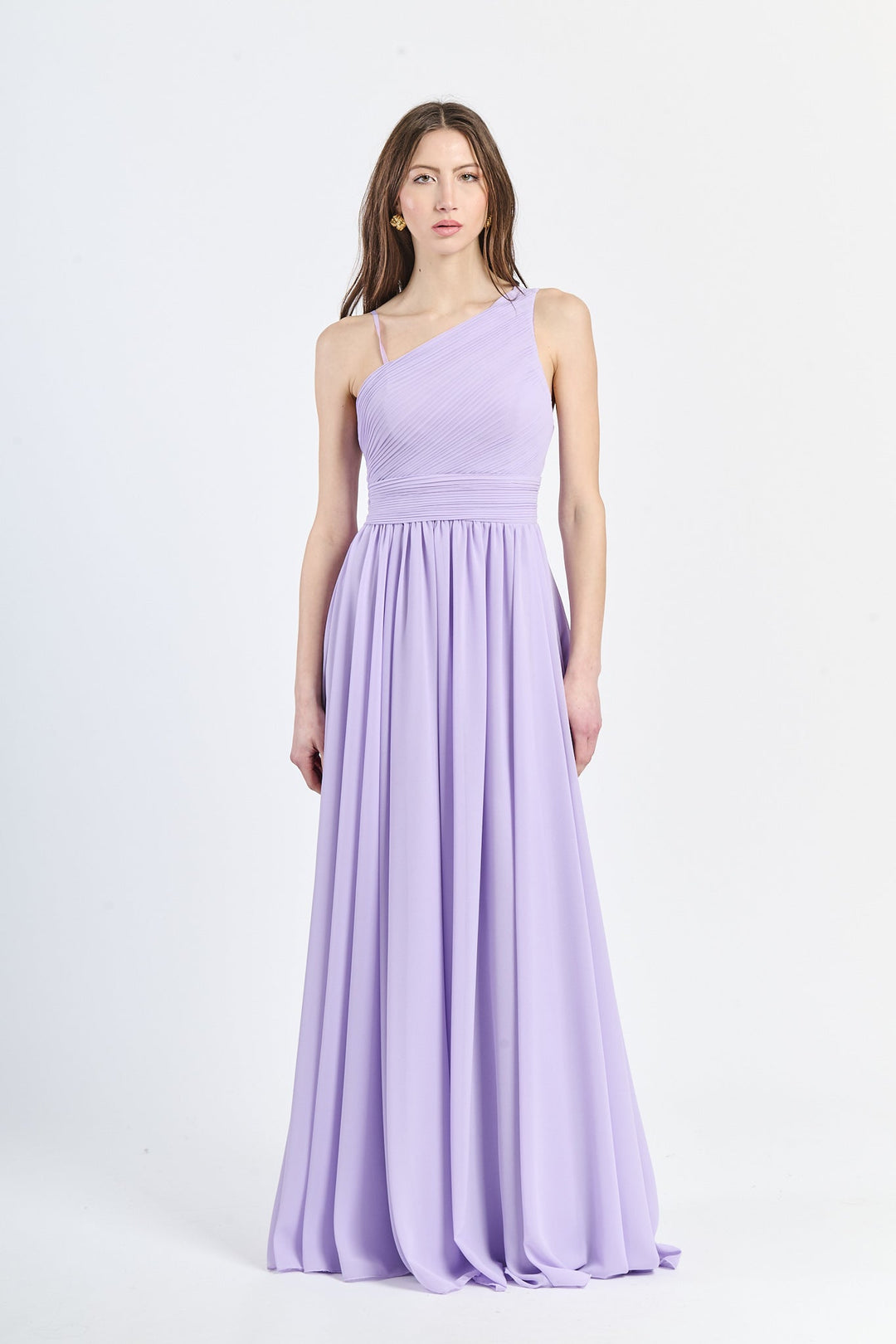 Asymmetrical Tulle Long Dress Luna