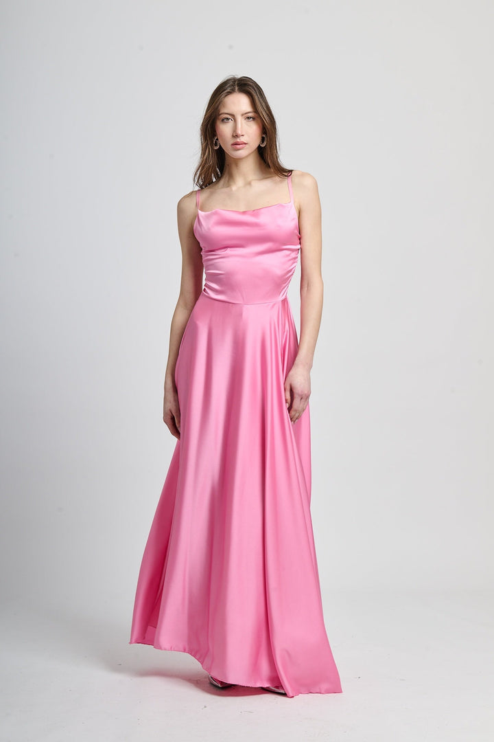 Elegant Long Dress with Side Slit Maria