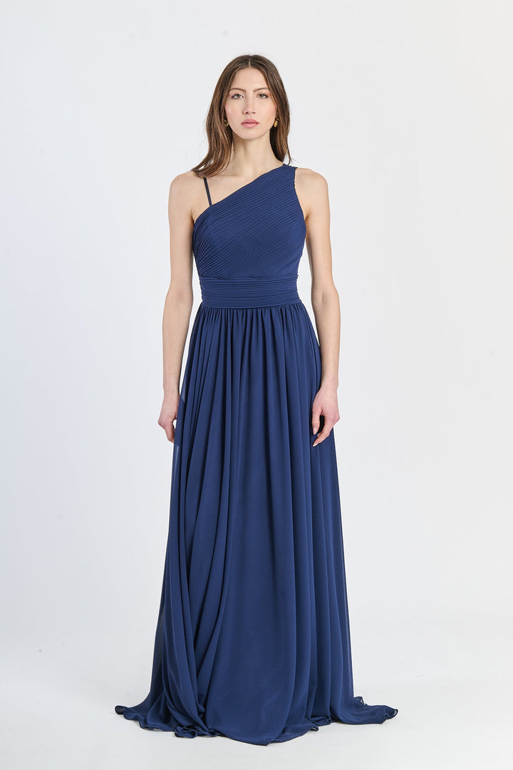 Asymmetrical Tulle Long Dress Luna