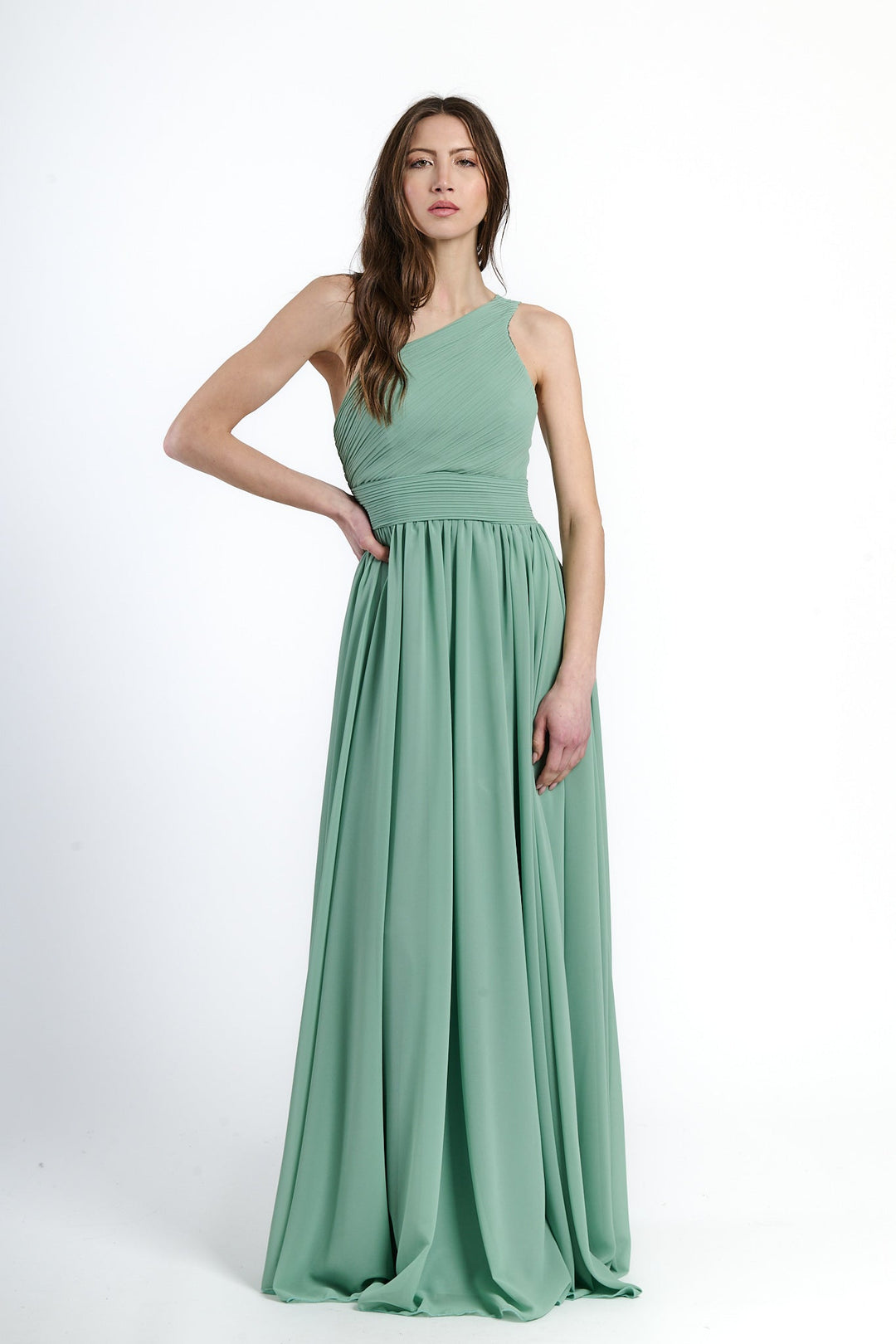 Asymmetrical Tulle Long Dress Luna