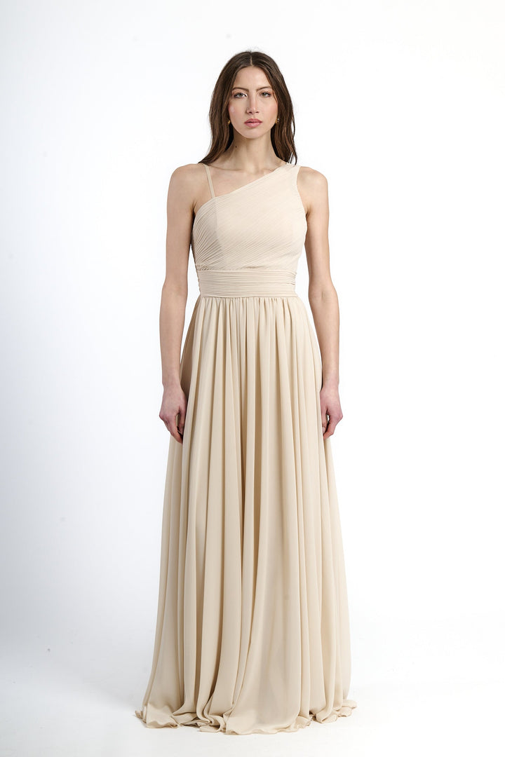 Asymmetrical Tulle Long Dress Luna