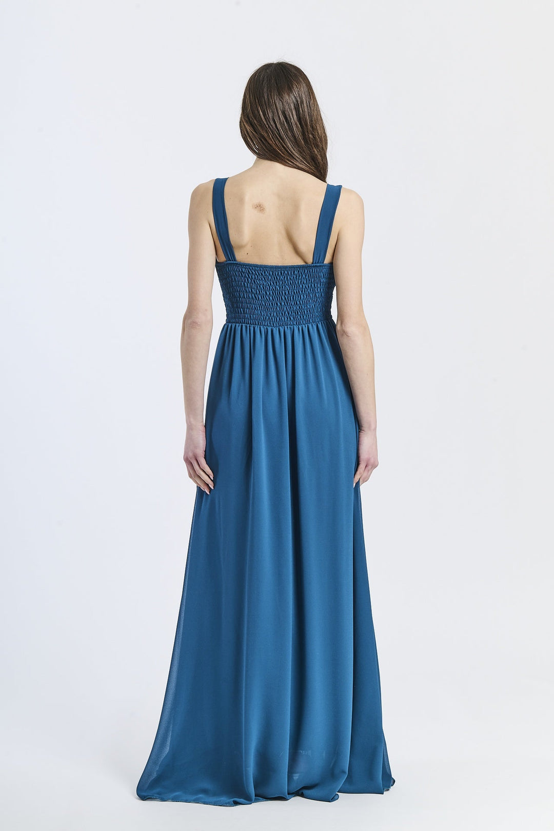 Wide Long Chiffon Bridesmaid Dress Zoe
