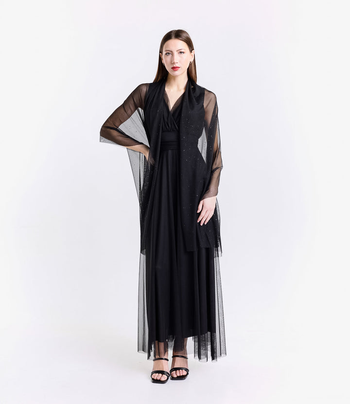 Tulle Bridesmaid Dress with V-Neck Flavia