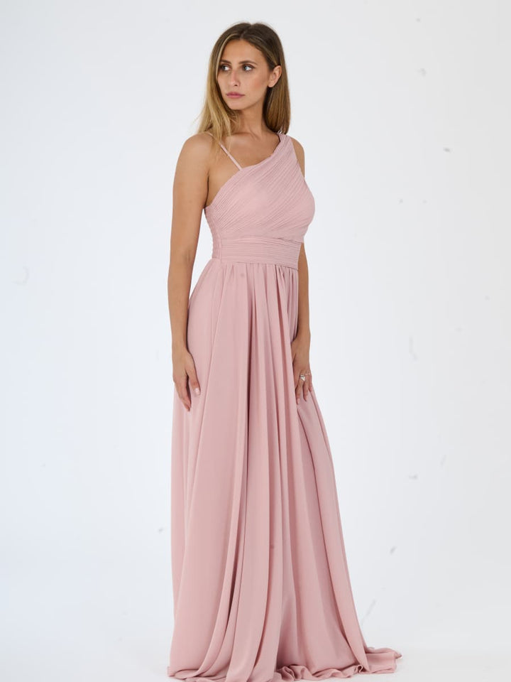 Asymmetrical Tulle Long Dress Luna