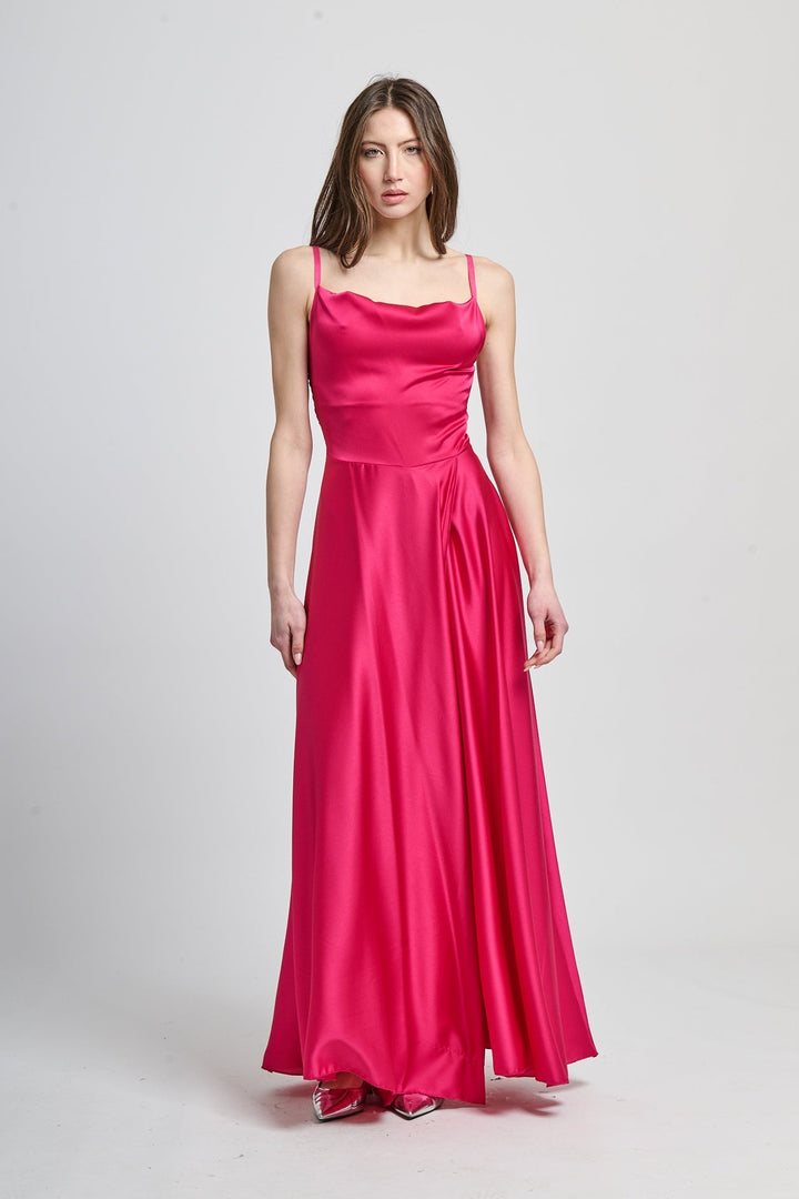 Elegant Long Dress with Side Slit Maria