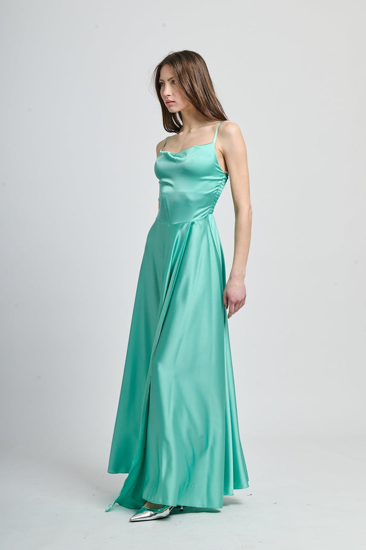 Elegant Long Dress with Side Slit Maria
