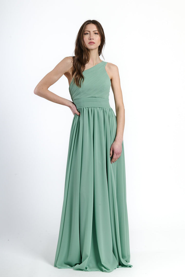 Asymmetrical Tulle Long Dress Luna