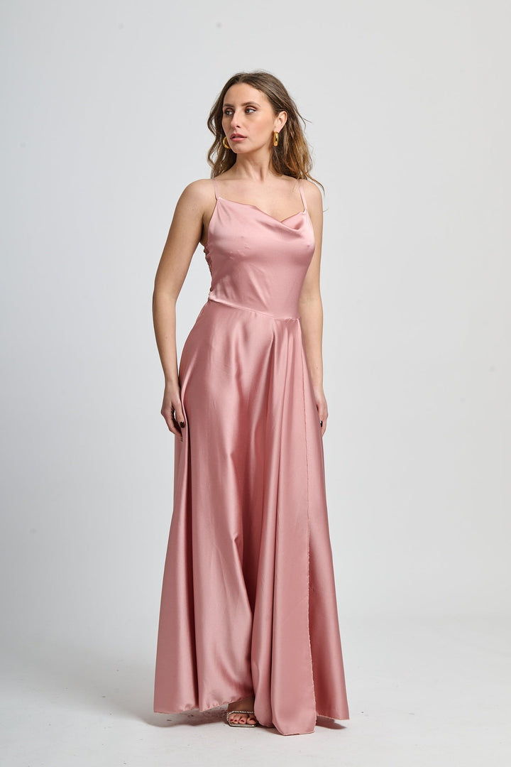 Elegant Long Dress with Side Slit Maria