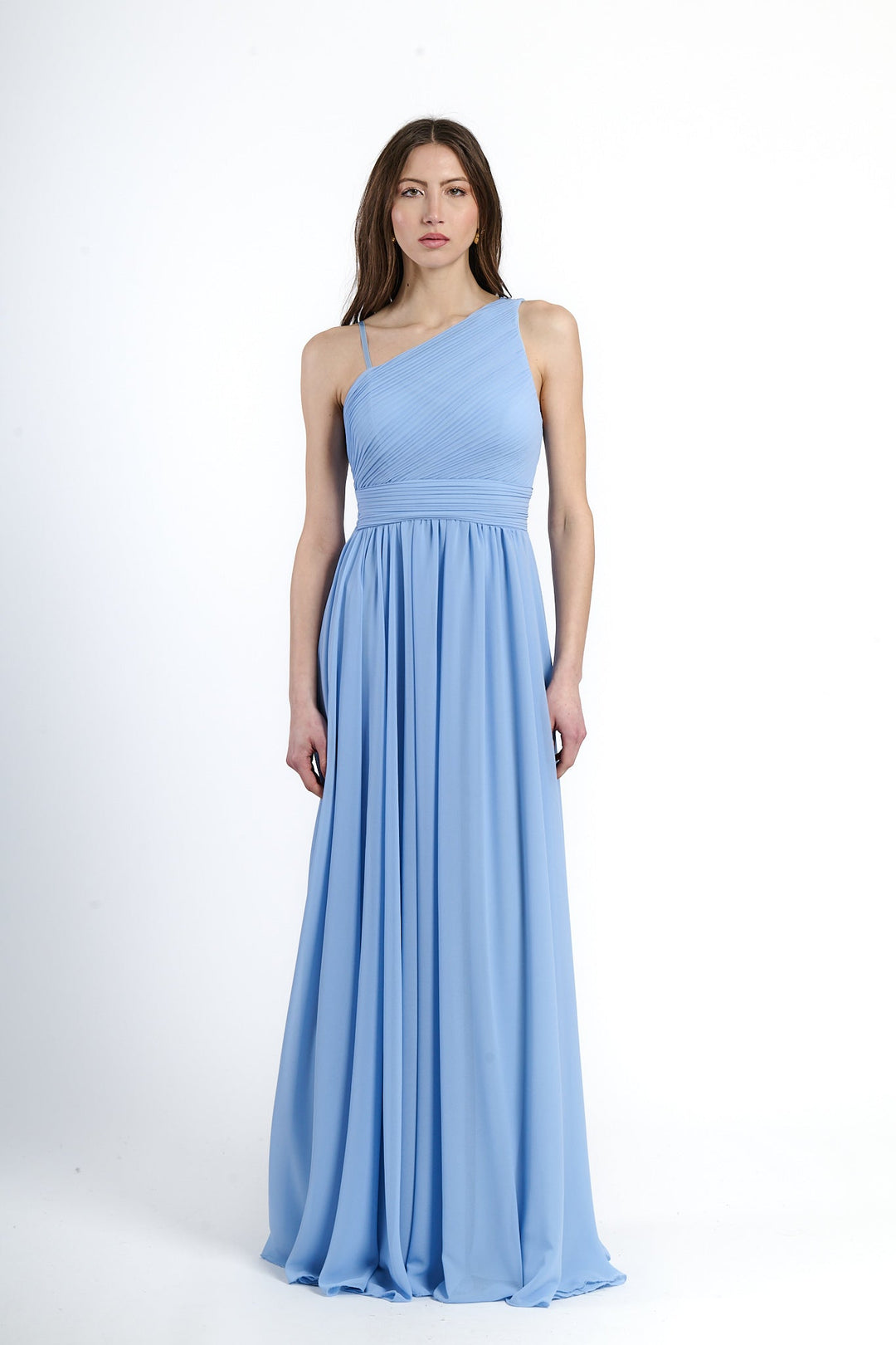 Asymmetrical Tulle Long Dress Luna