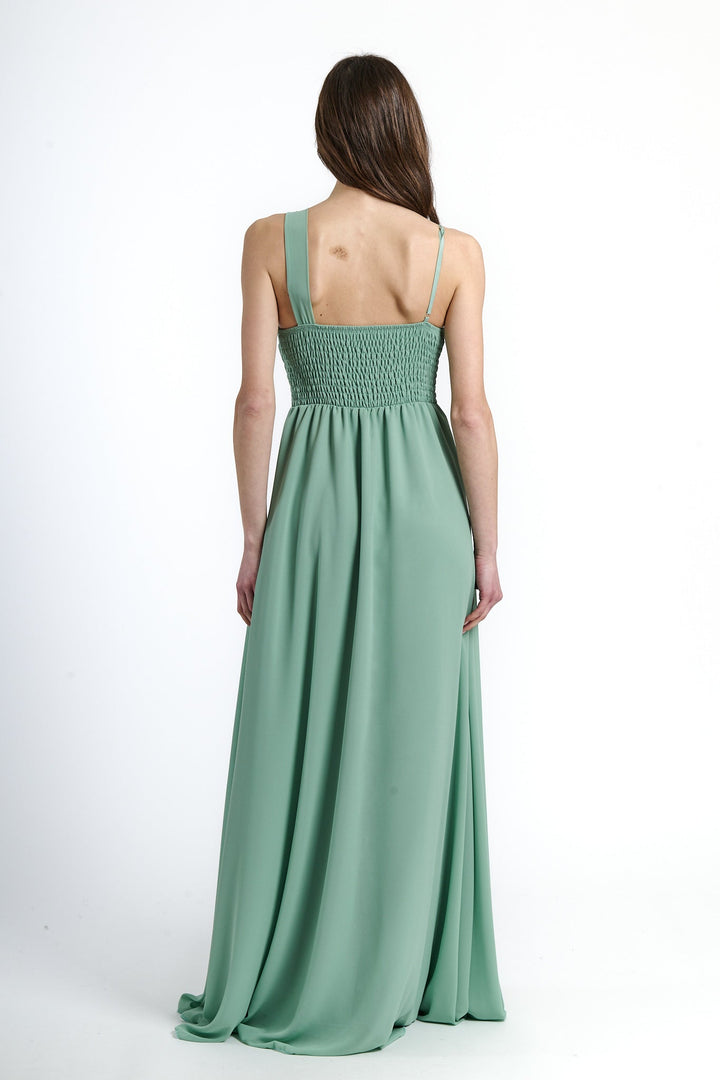 Asymmetrical Tulle Long Dress Luna