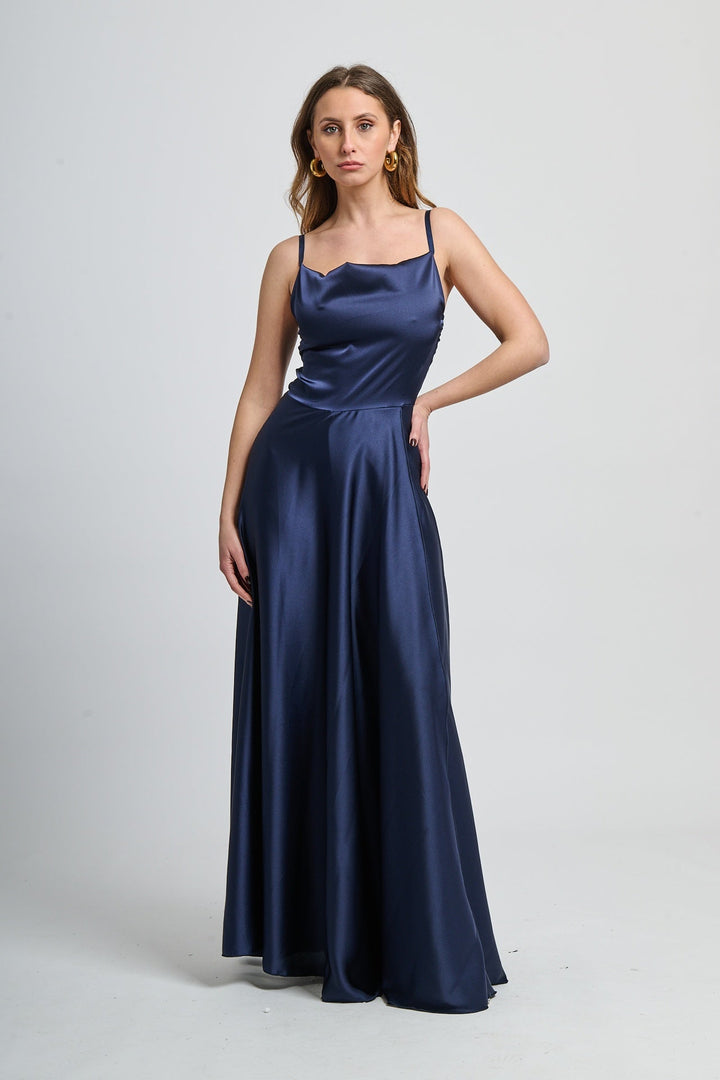 Elegant Long Dress with Side Slit Maria