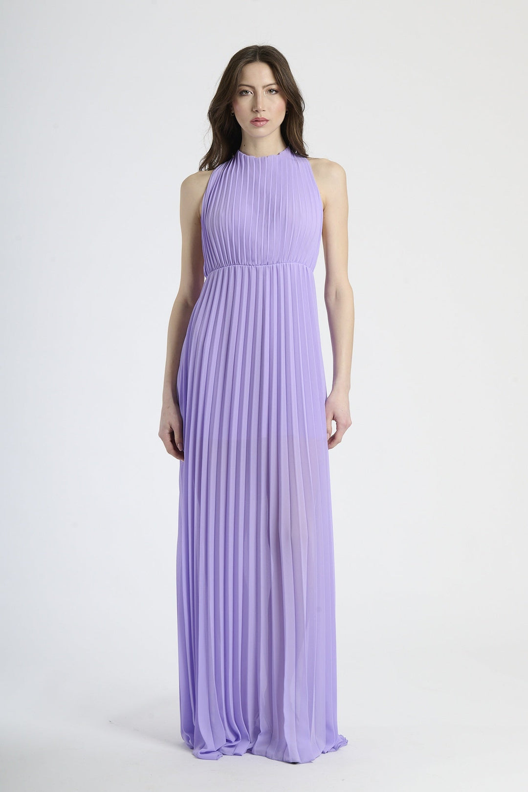 Elegant Long Pleated Dress Alice