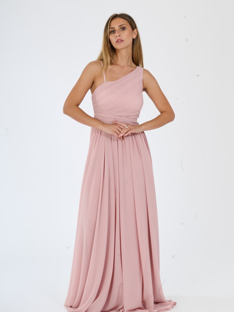 Asymmetrical Tulle Long Dress Luna