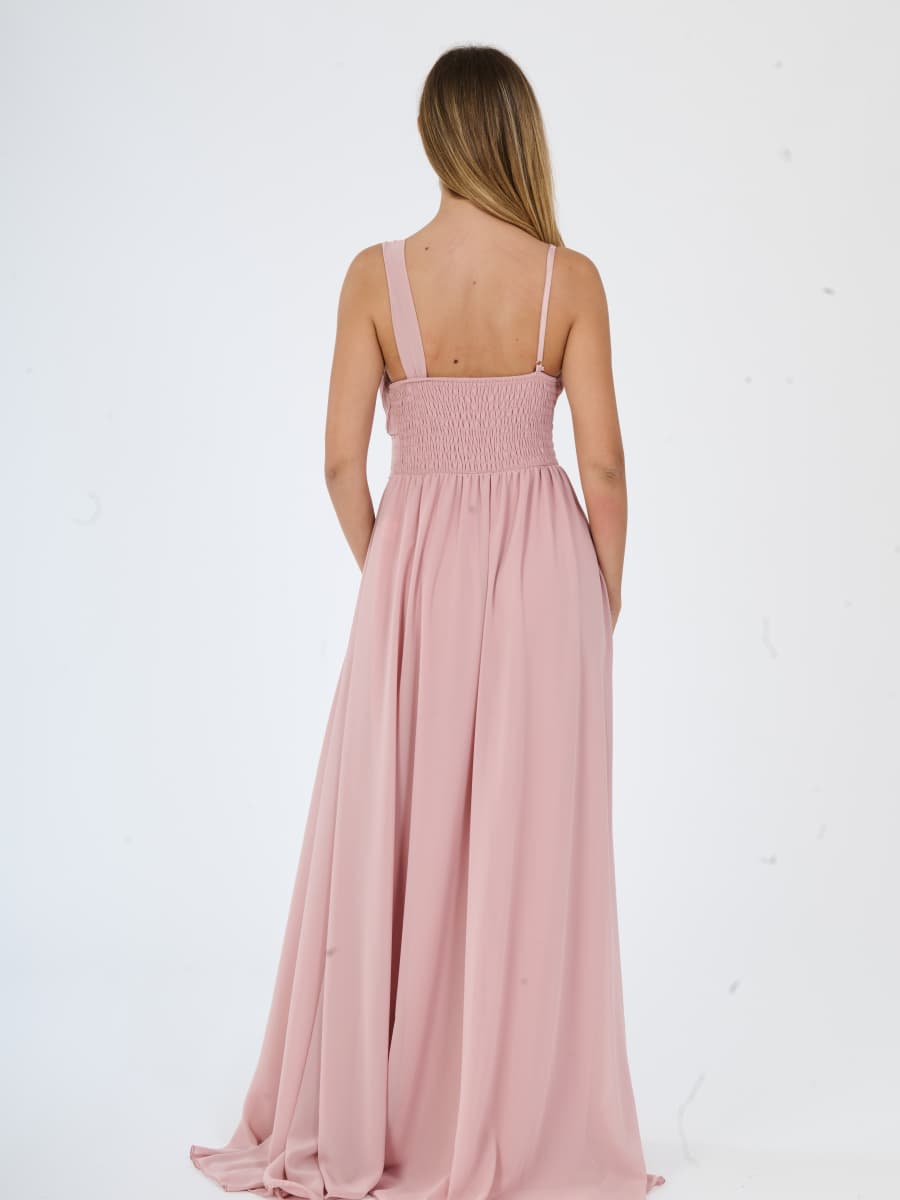 Asymmetrical Tulle Long Dress Luna