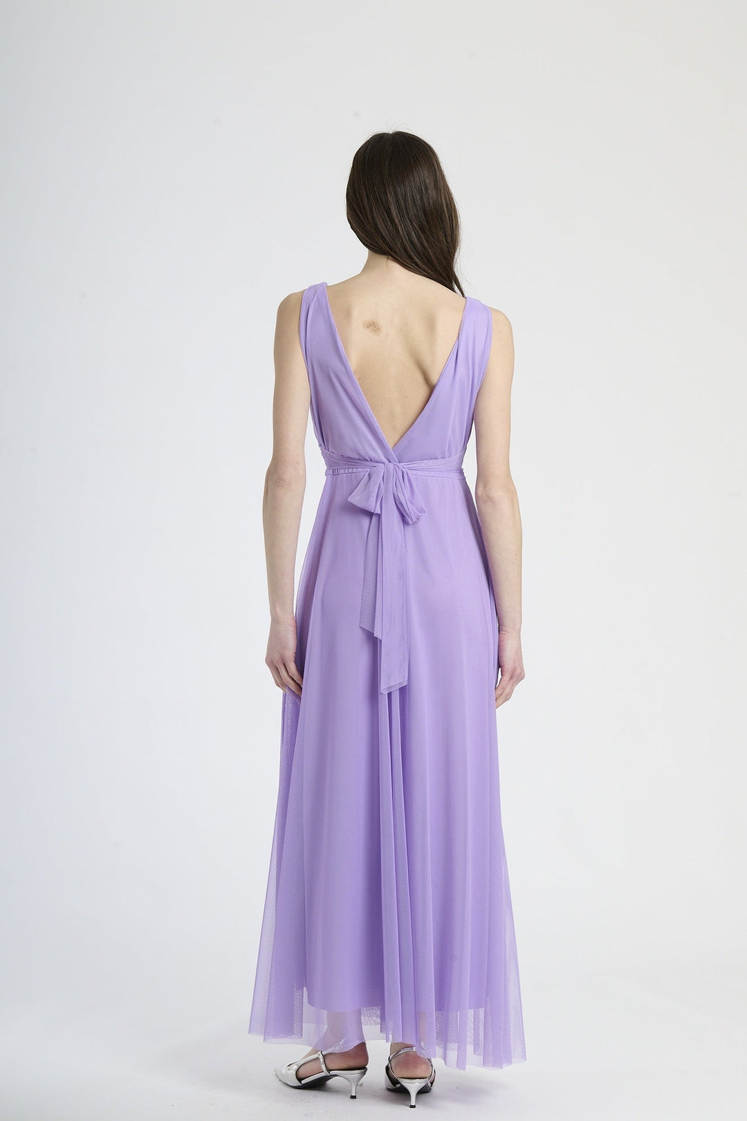 Tulle Bridesmaid Dress with V-Neck Flavia