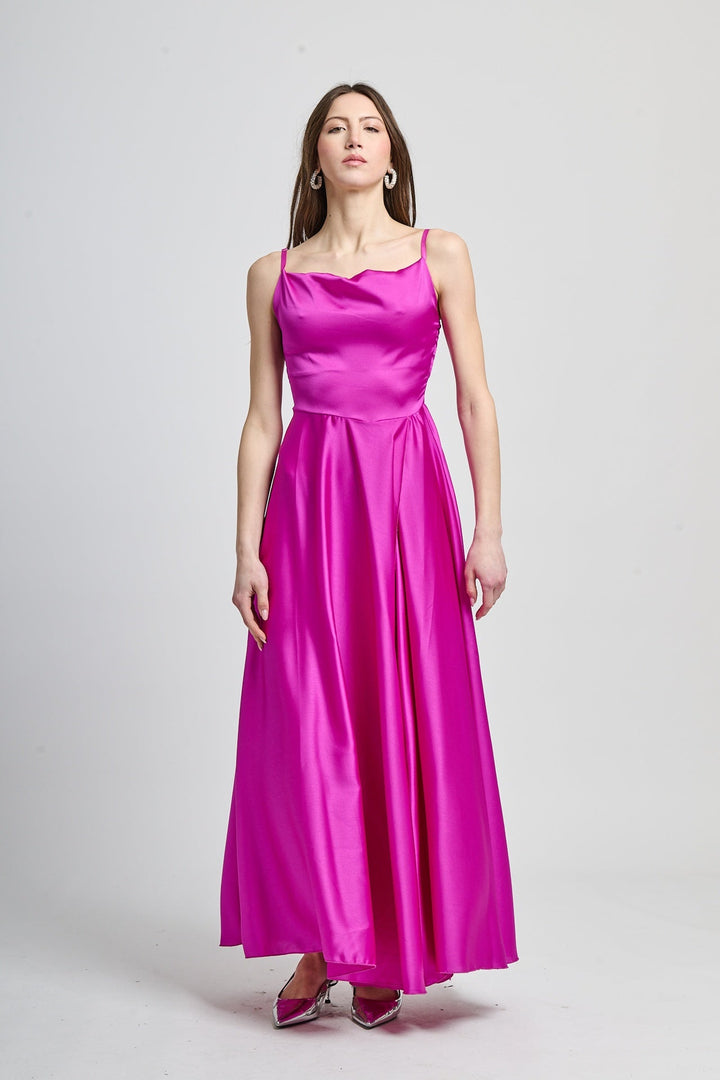 Elegant Long Dress with Side Slit Maria