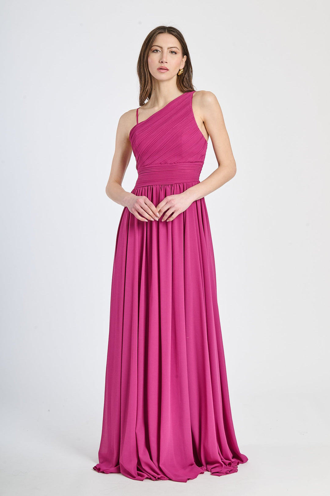 Asymmetrical Tulle Long Dress Luna