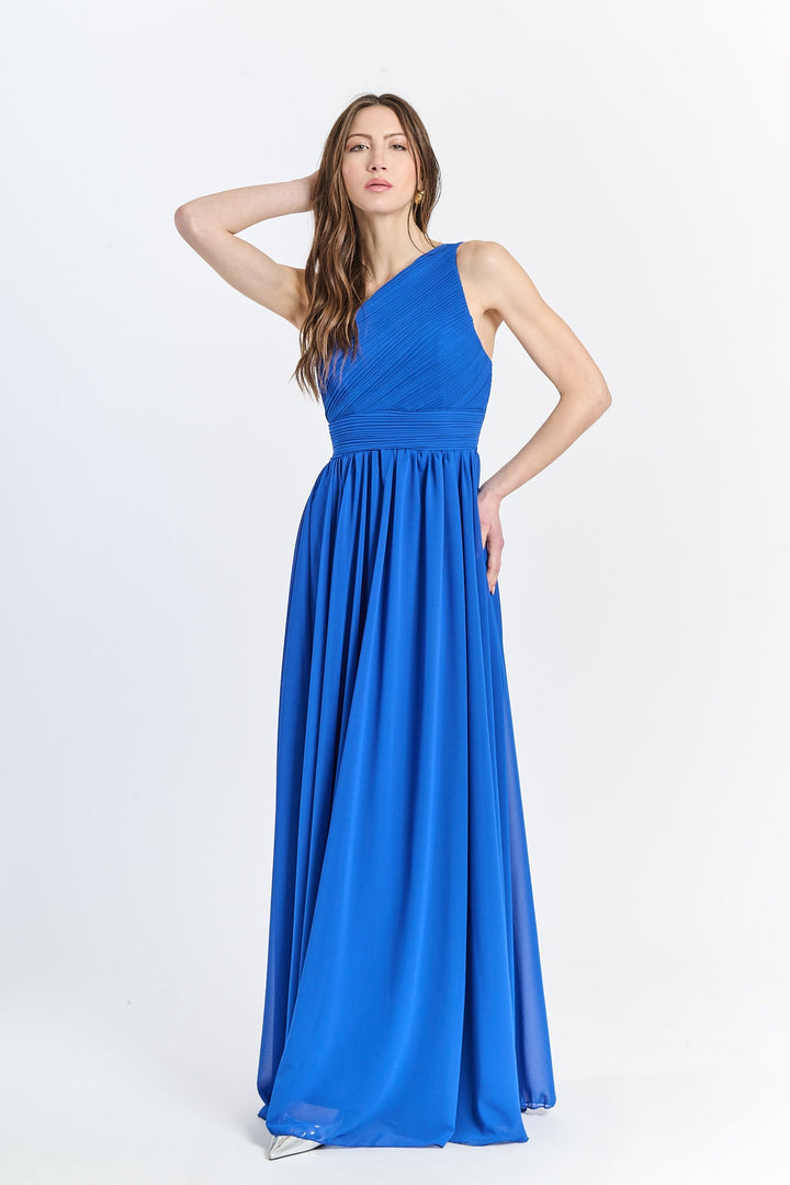 Asymmetrical Tulle Long Dress Luna