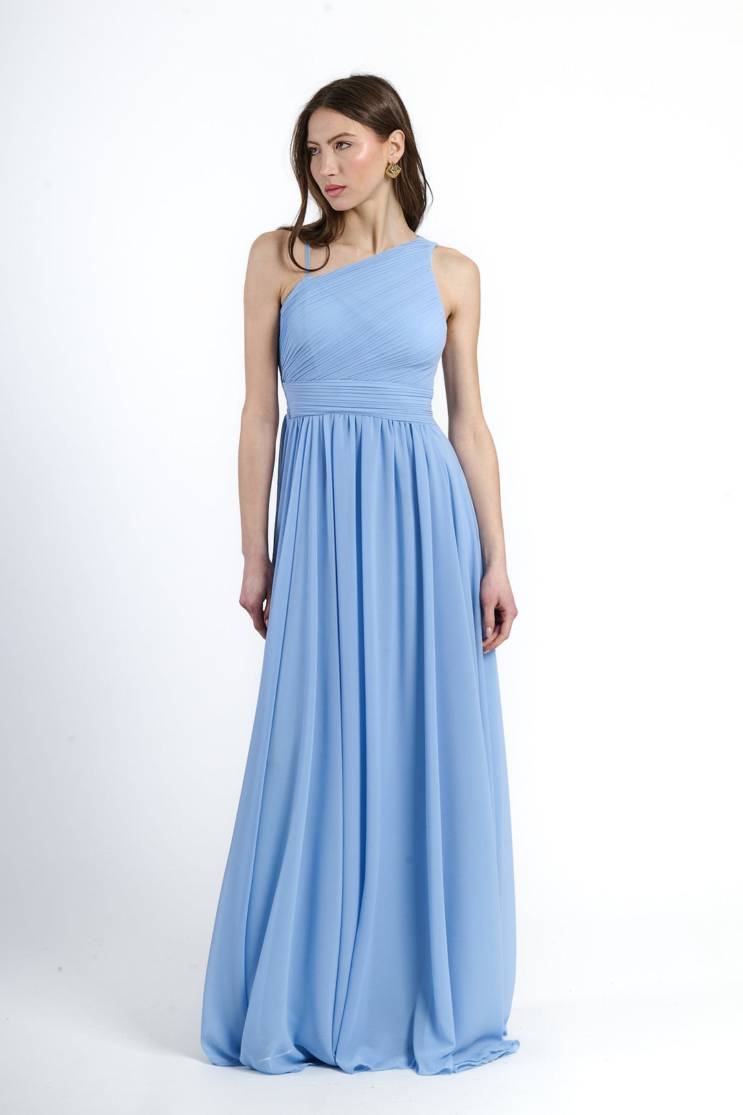Asymmetrical Tulle Long Dress Luna