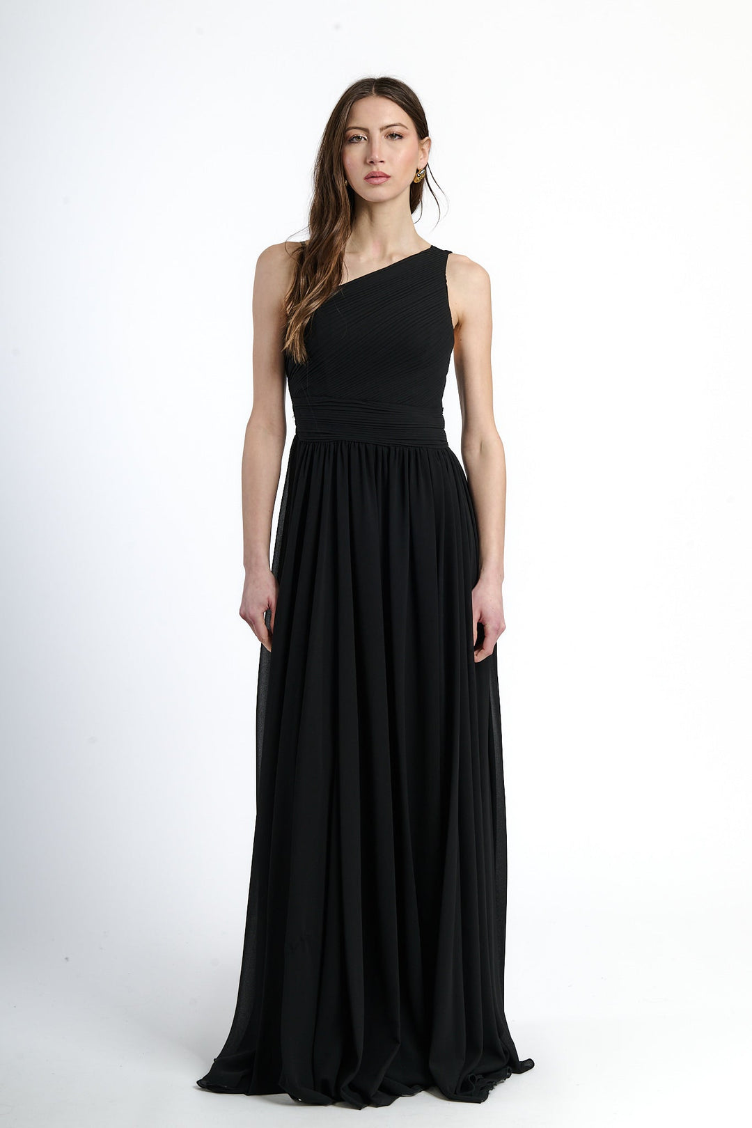 Asymmetrical Tulle Long Dress Luna