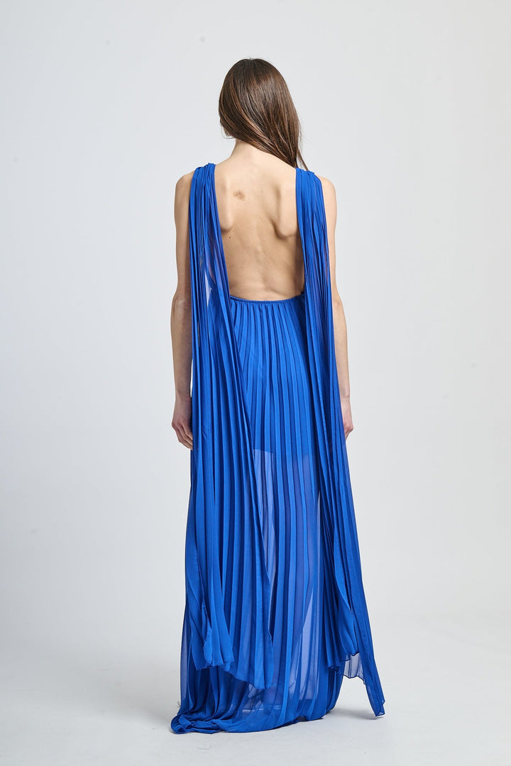 Elegant Long Pleated Dress Alice