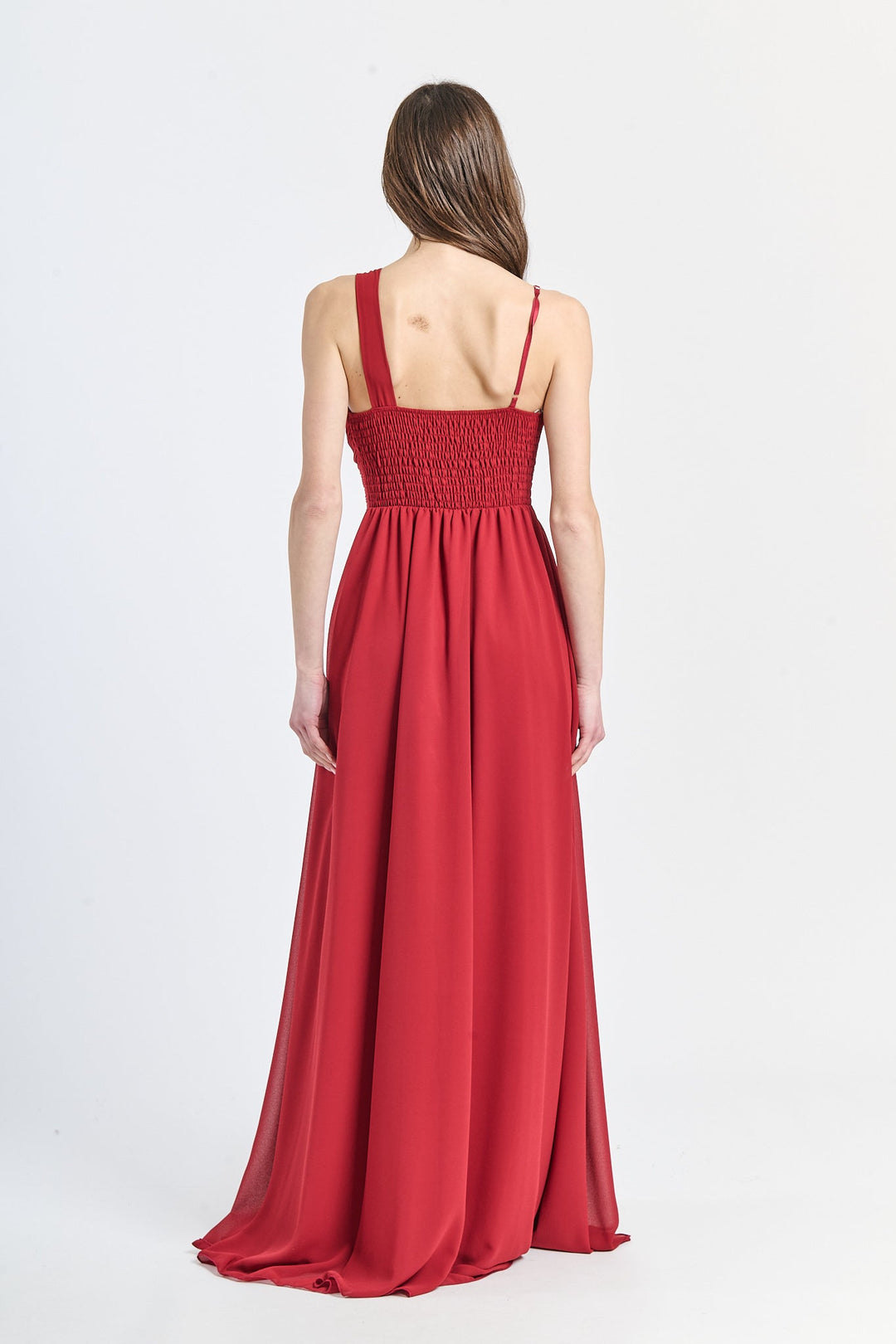 Asymmetrical Tulle Long Dress Luna