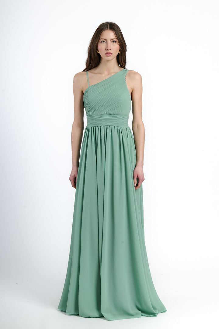 Asymmetrical Tulle Long Dress Luna