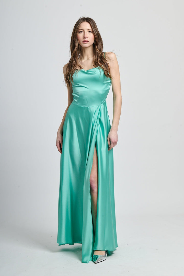 Elegant Long Dress with Side Slit Maria