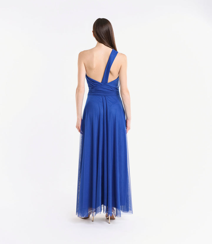 Lily One-Shoulder Long Tulle Dress