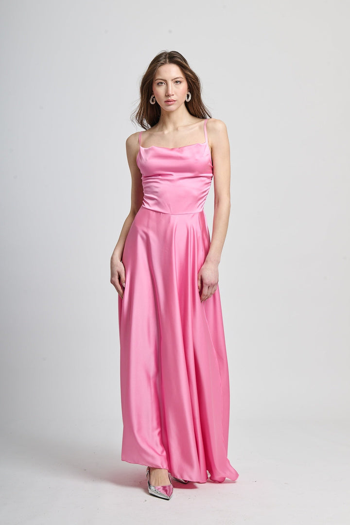 Elegant Long Dress with Side Slit Maria