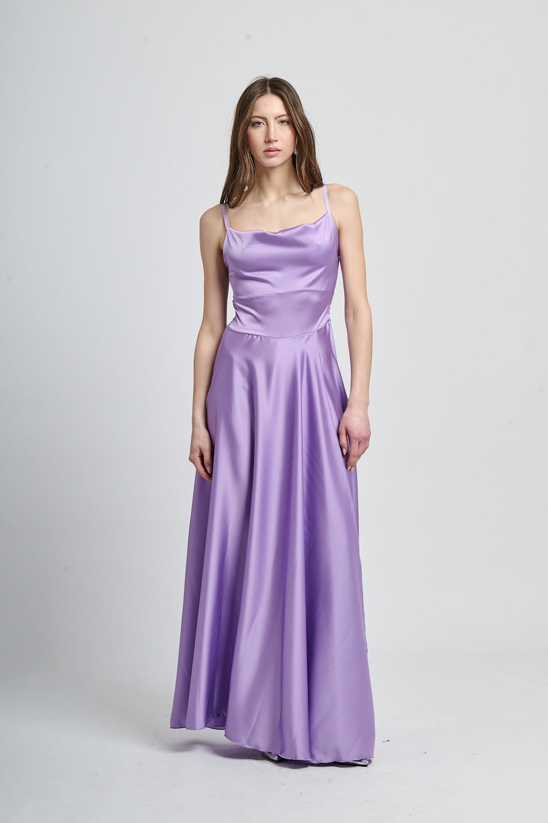 Elegant Long Dress with Side Slit Maria