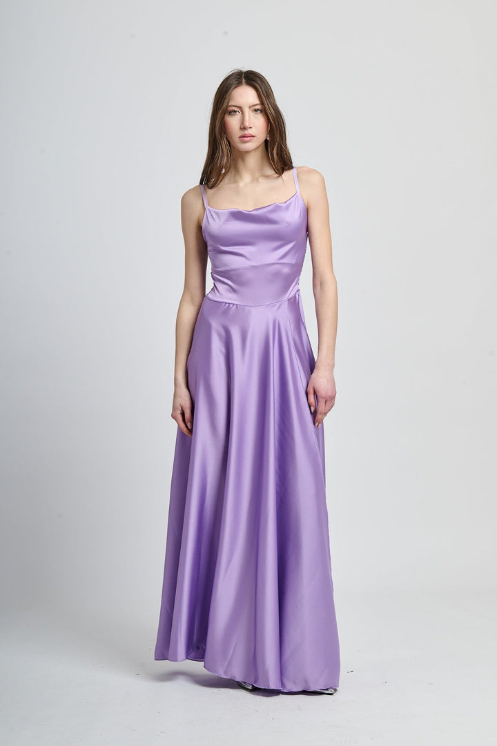 Elegant Long Dress with Side Slit Maria