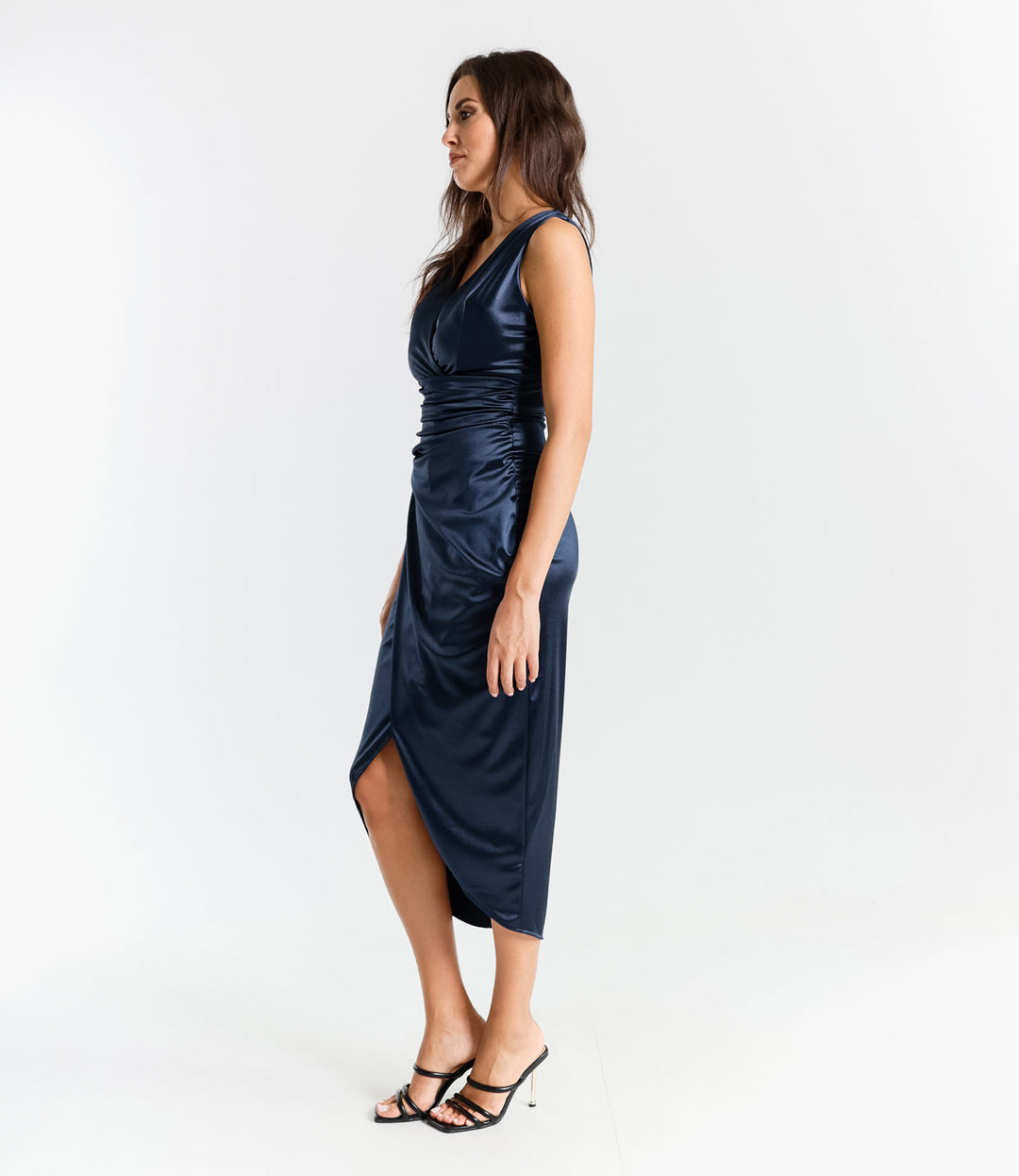 Long Sleeveless Satin Dress Eleonora