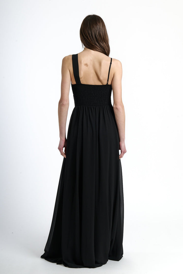Asymmetrical Tulle Long Dress Luna