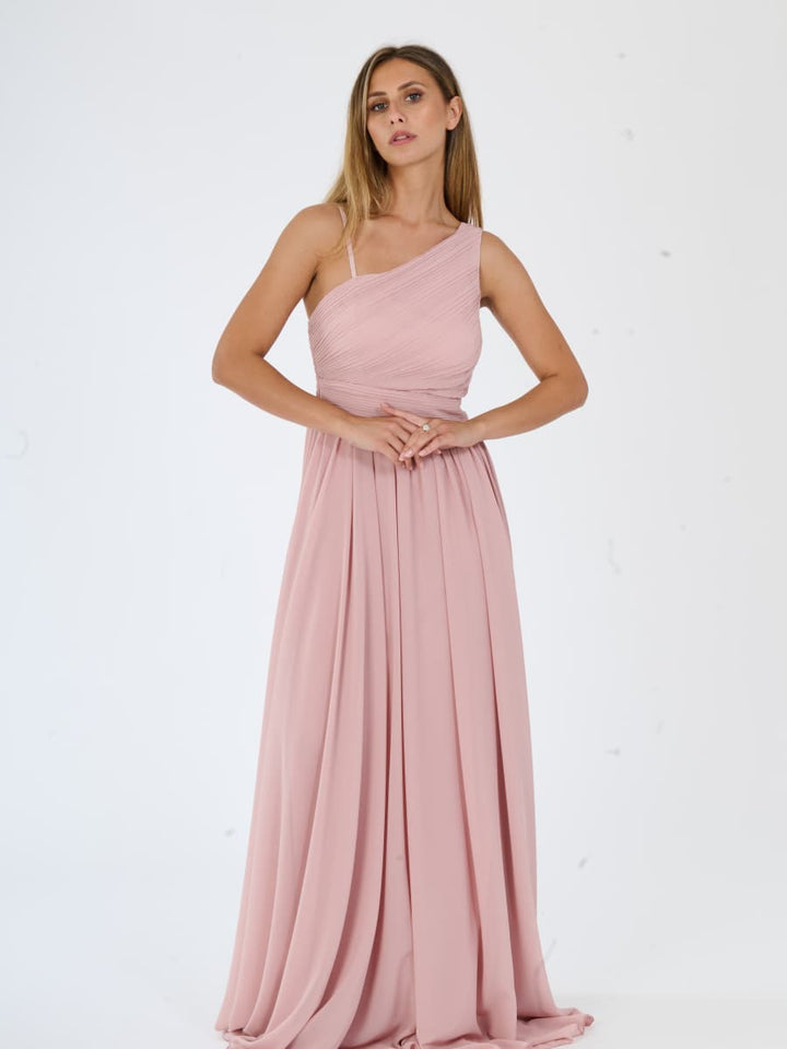Asymmetrical Tulle Long Dress Luna