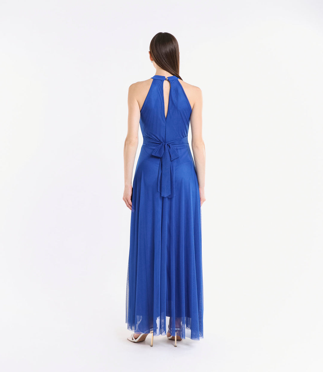 Long tulle cut-out dress Lucrezia