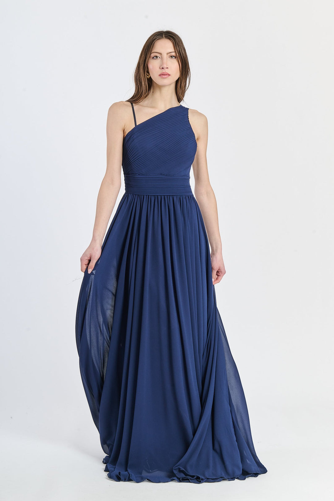 Asymmetrical Tulle Long Dress Luna