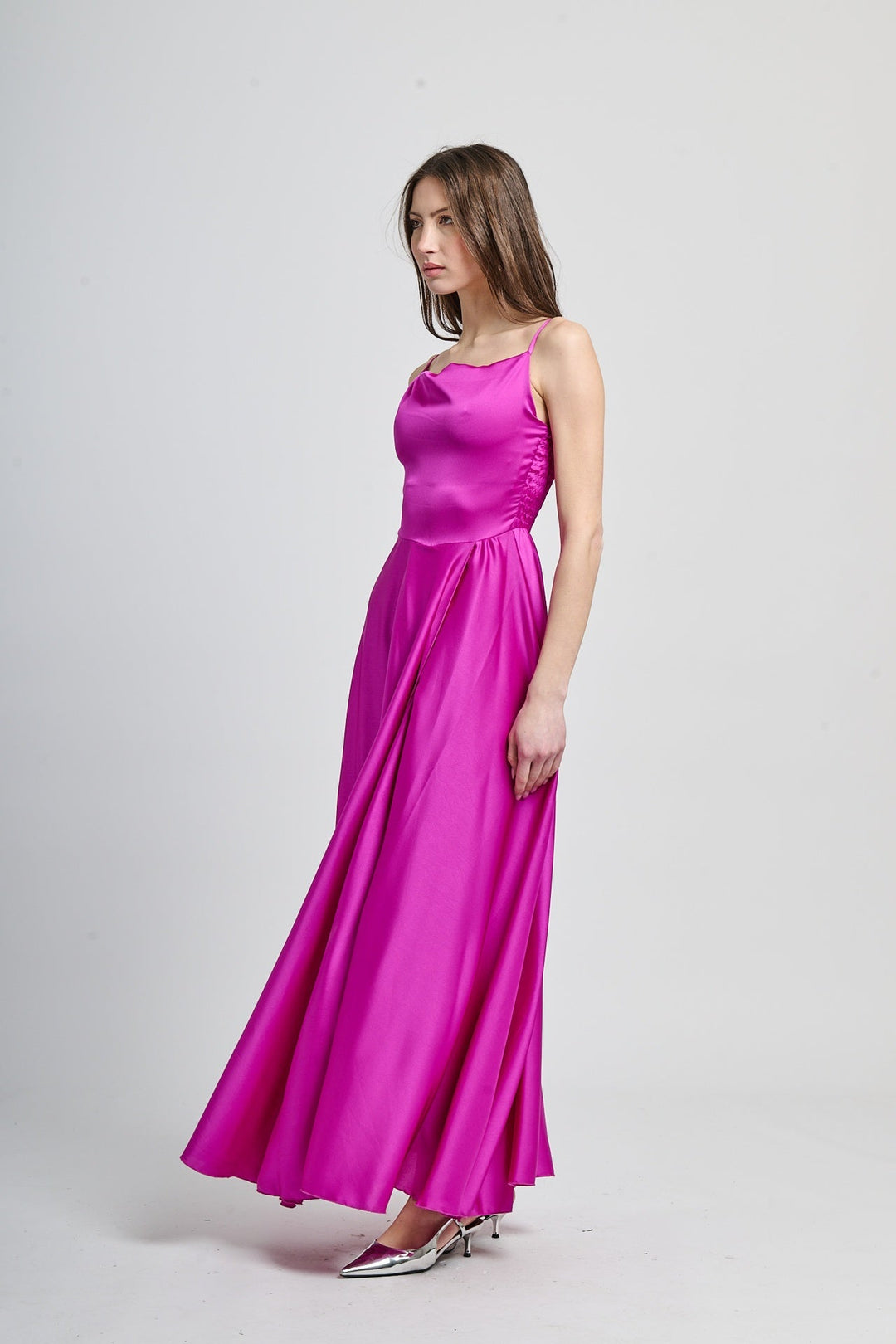 Elegant Long Dress with Side Slit Maria