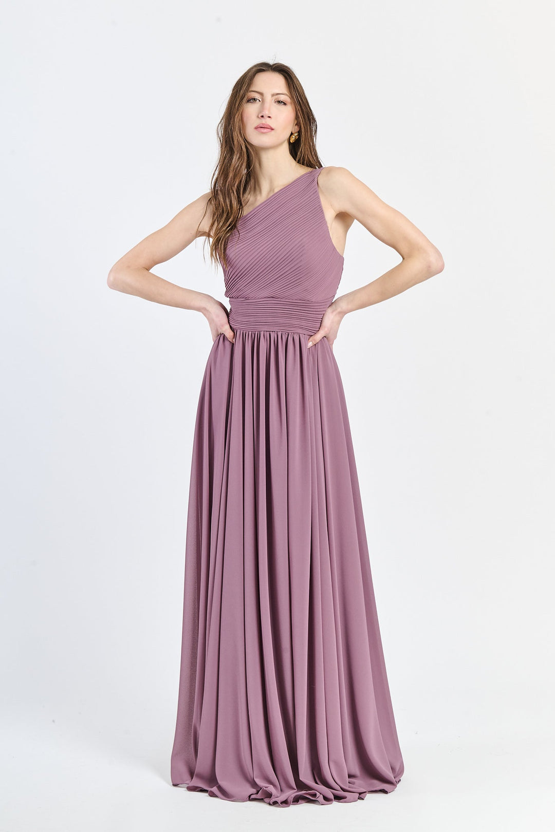 Asymmetrical Tulle Long Dress Luna