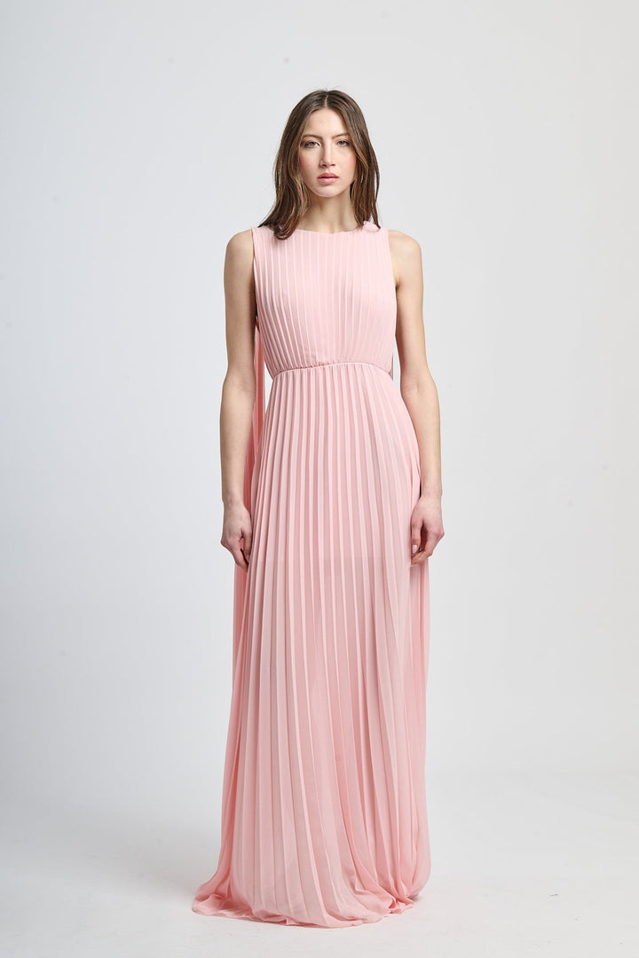 Elegant Long Pleated Dress Alice