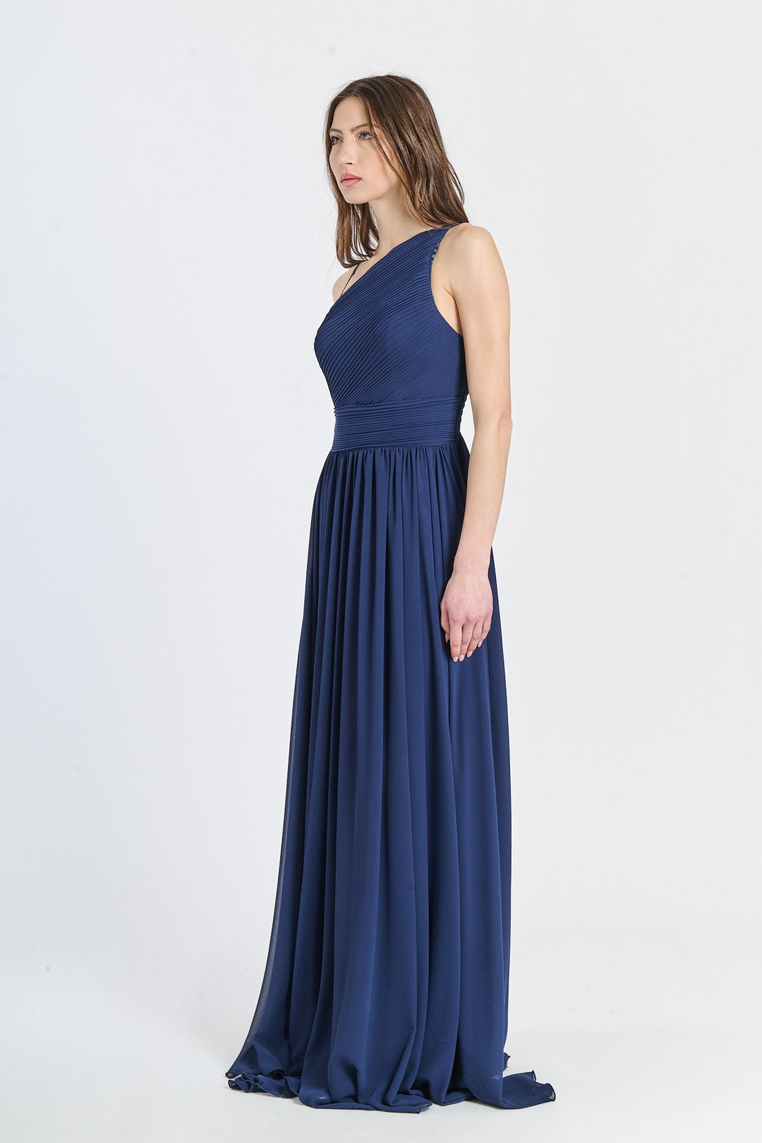 Asymmetrical Tulle Long Dress Luna