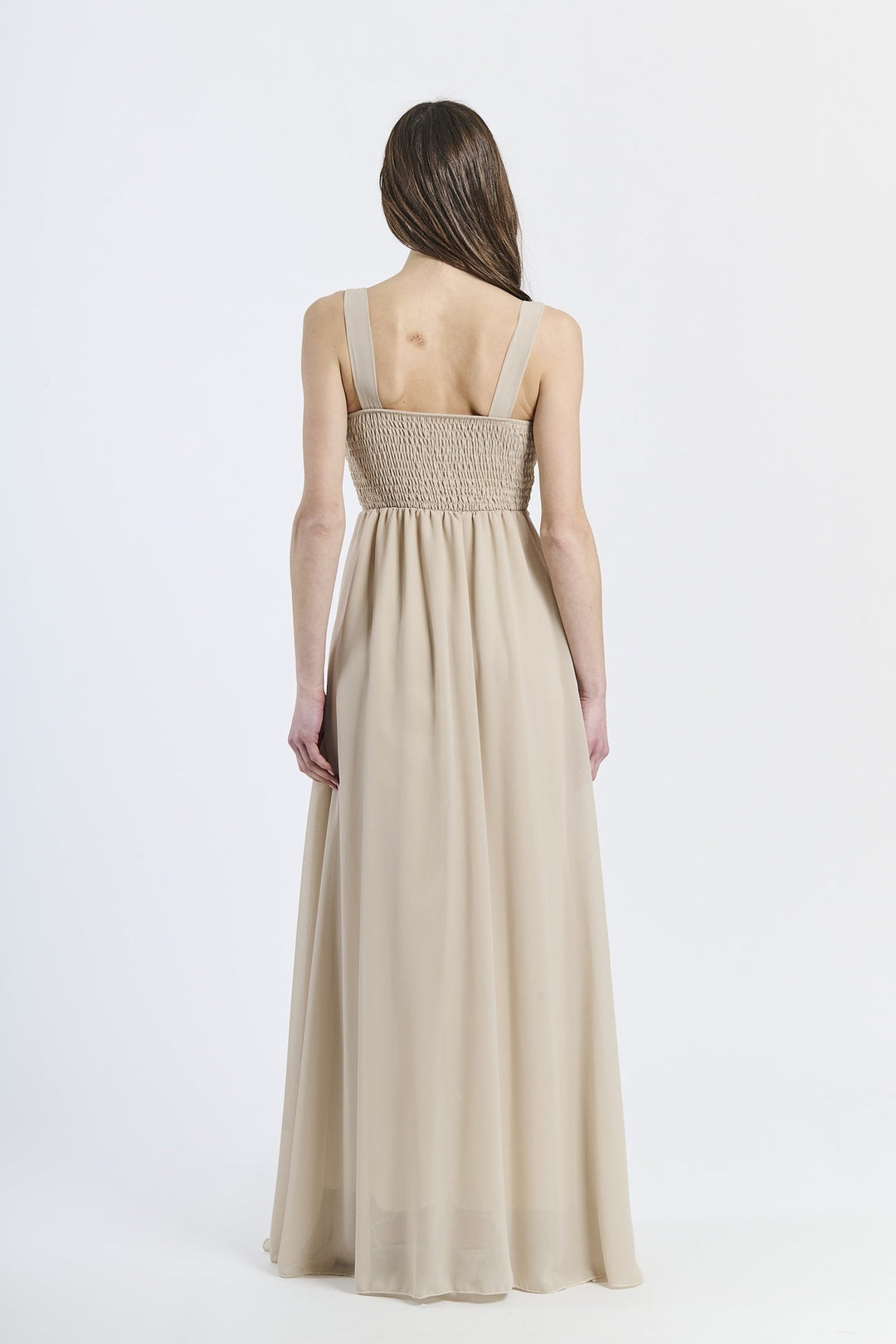 Wide Long Chiffon Bridesmaid Dress Zoe