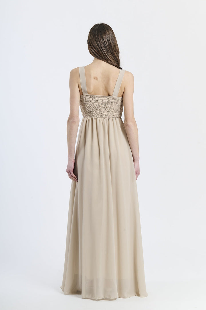 Wide Long Chiffon Bridesmaid Dress Zoe